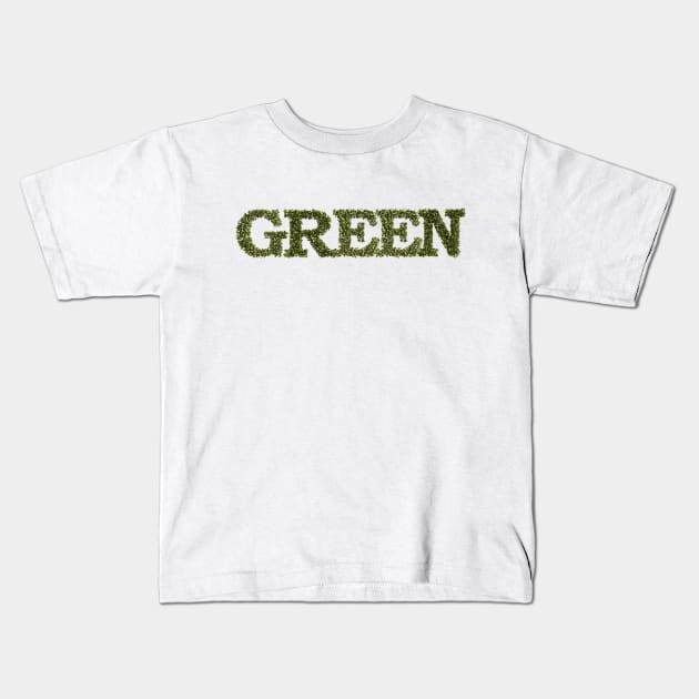 Green Title Kids T-Shirt by Webshocker